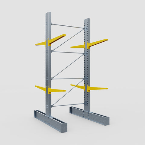 Cantilever Rack - Double Sided - Super Heavy Duty - Powder Coated - Full Bay - Height 4267mm