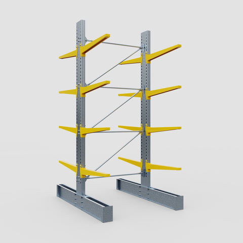 Cantilever Rack - Double Sided - Super Heavy Duty - Powder Coated - Full Bay - Height 4267mm