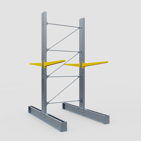 Cantilever Rack - Double Sided - Super Heavy Duty - Powder Coated - Full Bay - Height 4267mm