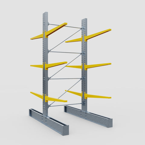 Cantilever Rack - Double Sided - Super Heavy Duty - Powder Coated - Full Bay - Height 4267mm