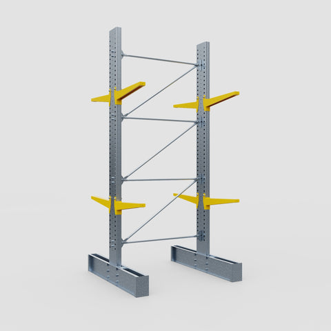 Cantilever Rack - Double Sided - Super Heavy Duty - Powder Coated - Full Bay - Height 4267mm