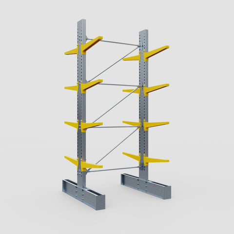 Cantilever Rack - Double Sided - Super Heavy Duty - Powder Coated - Full Bay - Height 4267mm