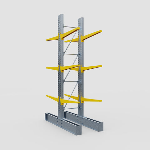 Cantilever Rack - Double Sided - Super Heavy Duty - Powder Coated - Full Bay - Height 4267mm