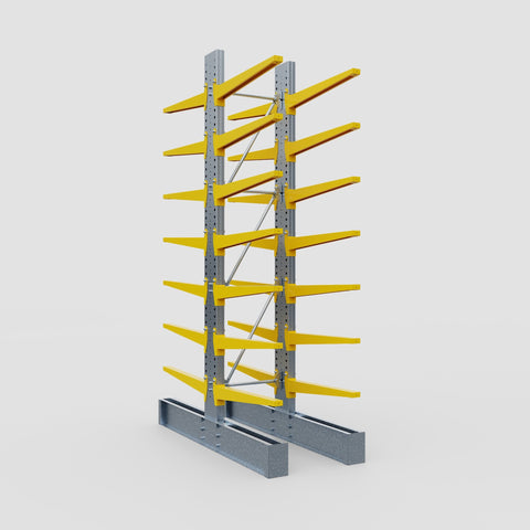 Cantilever Rack - Double Sided - Super Heavy Duty - Powder Coated - Full Bay - Height 4267mm