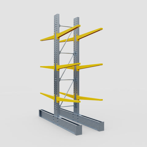 Cantilever Rack - Double Sided - Super Heavy Duty - Powder Coated - Full Bay - Height 4267mm