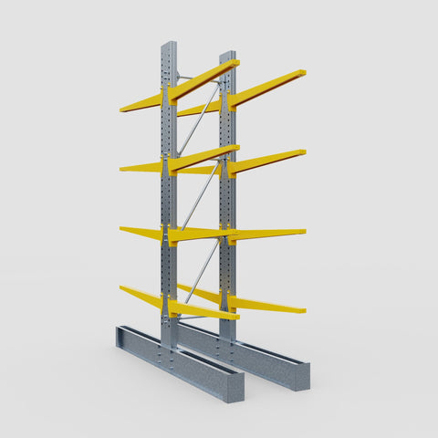 Cantilever Rack - Double Sided - Super Heavy Duty - Powder Coated - Full Bay - Height 4267mm