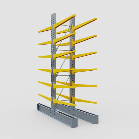 Cantilever Rack - Double Sided - Super Heavy Duty - Powder Coated - Full Bay - Height 4267mm