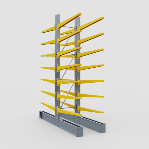 Cantilever Rack - Double Sided - Super Heavy Duty - Powder Coated - Full Bay - Height 4267mm