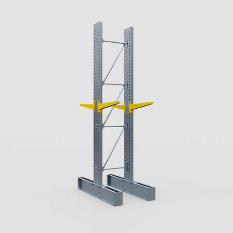 Cantilever Rack - Double Sided - Super Heavy Duty - Powder Coated - Full Bay - Height 4267mm
