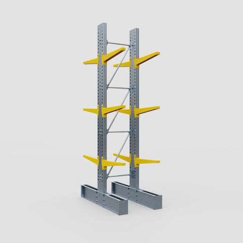 Cantilever Rack - Double Sided - Super Heavy Duty - Powder Coated - Full Bay - Height 4267mm