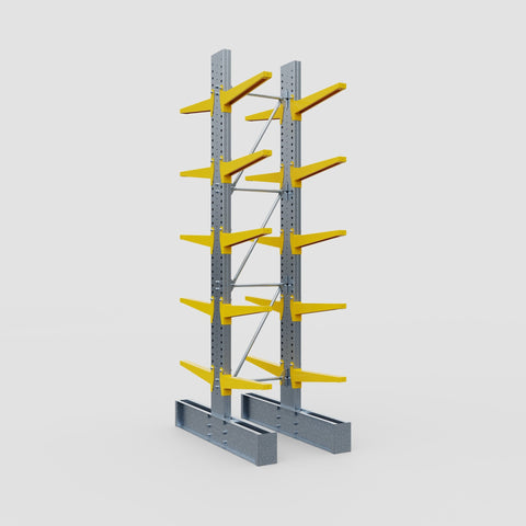 Cantilever Rack - Double Sided - Super Heavy Duty - Powder Coated - Full Bay - Height 4267mm