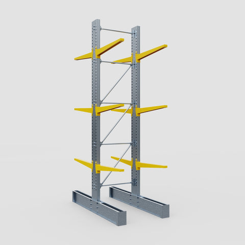 Cantilever Rack - Double Sided - Super Heavy Duty - Powder Coated - Full Bay - Height 4877mm