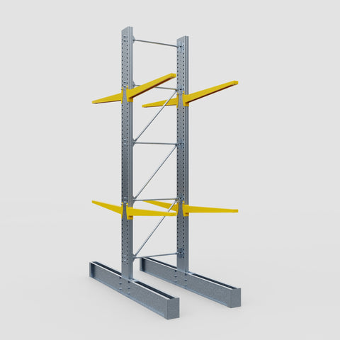 Cantilever Rack - Double Sided - Super Heavy Duty - Powder Coated - Full Bay - Height 4877mm