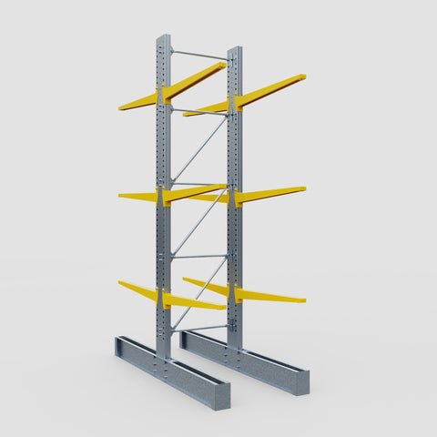 Cantilever Rack - Double Sided - Super Heavy Duty - Powder Coated - Full Bay - Height 4877mm