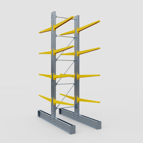 Cantilever Rack - Double Sided - Super Heavy Duty - Powder Coated - Full Bay - Height 4877mm