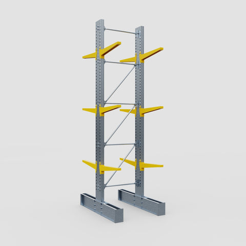 Cantilever Rack - Double Sided - Super Heavy Duty - Powder Coated - Full Bay - Height 4877mm