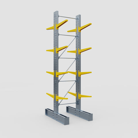 Cantilever Rack - Double Sided - Super Heavy Duty - Powder Coated - Full Bay - Height 4877mm