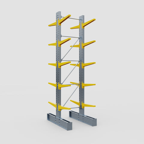 Cantilever Rack - Double Sided - Super Heavy Duty - Powder Coated - Full Bay - Height 4877mm