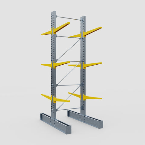 Cantilever Rack - Double Sided - Super Heavy Duty - Powder Coated - Full Bay - Height 4877mm