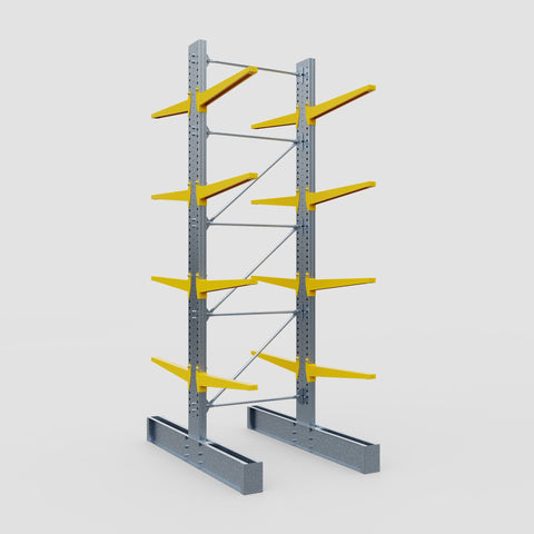 Cantilever Rack - Double Sided - Super Heavy Duty - Powder Coated - Full Bay - Height 4877mm