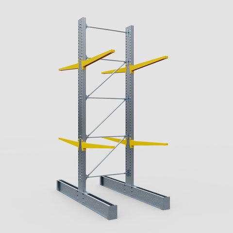 Cantilever Rack - Double Sided - Super Heavy Duty - Powder Coated - Full Bay - Height 4877mm