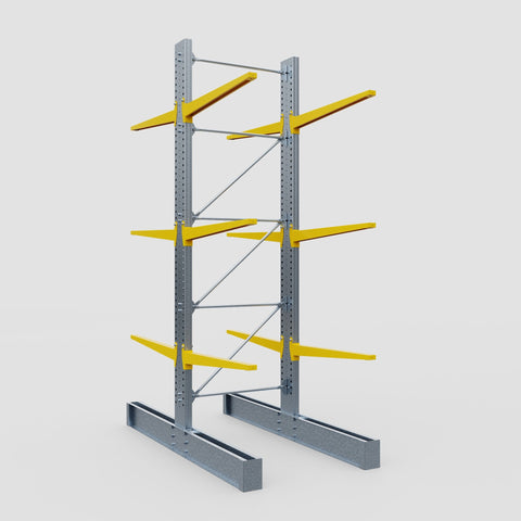 Cantilever Rack - Double Sided - Super Heavy Duty - Powder Coated - Full Bay - Height 4877mm