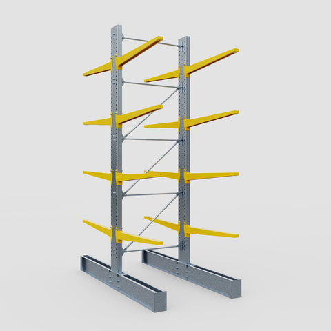 Cantilever Rack - Double Sided - Super Heavy Duty - Powder Coated - Full Bay - Height 4877mm