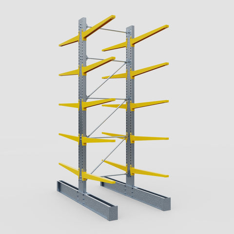 Cantilever Rack - Double Sided - Super Heavy Duty - Powder Coated - Full Bay - Height 4877mm