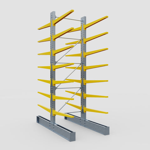Cantilever Rack - Double Sided - Super Heavy Duty - Powder Coated - Full Bay - Height 4877mm