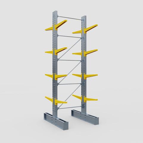 Cantilever Rack - Double Sided - Super Heavy Duty - Powder Coated - Full Bay - Height 4877mm
