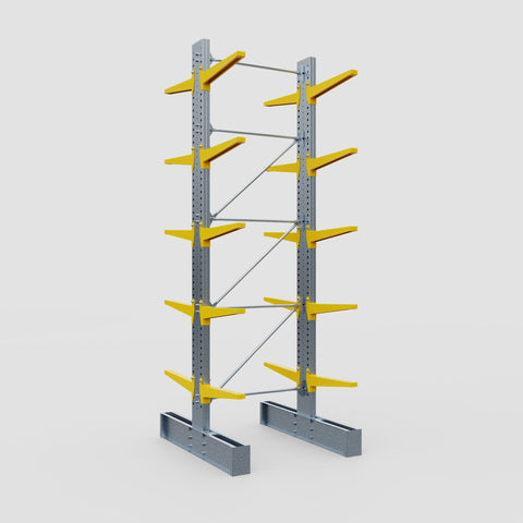 Cantilever Rack - Double Sided - Super Heavy Duty - Powder Coated - Full Bay - Height 4877mm