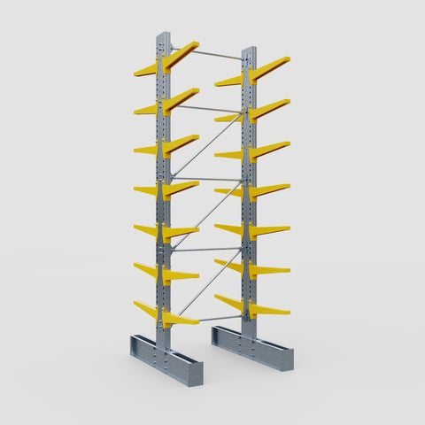 Cantilever Rack - Double Sided - Super Heavy Duty - Powder Coated - Full Bay - Height 4877mm