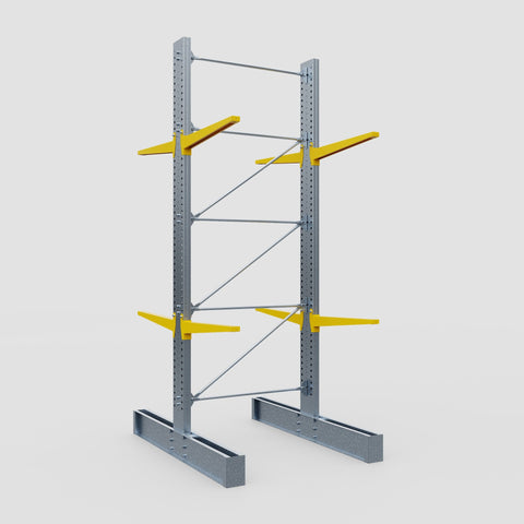 Cantilever Rack - Double Sided - Super Heavy Duty - Powder Coated - Full Bay - Height 4877mm