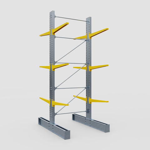 Cantilever Rack - Double Sided - Super Heavy Duty - Powder Coated - Full Bay - Height 4877mm