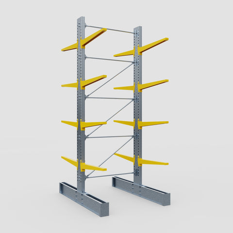 Cantilever Rack - Double Sided - Super Heavy Duty - Powder Coated - Full Bay - Height 4877mm