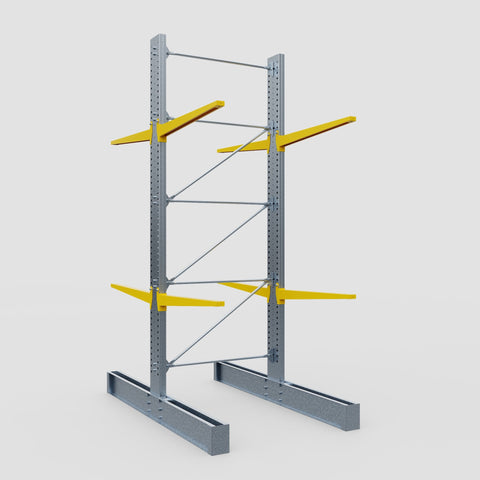 Cantilever Rack - Double Sided - Super Heavy Duty - Powder Coated - Full Bay - Height 4877mm