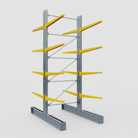 Cantilever Rack - Double Sided - Super Heavy Duty - Powder Coated - Full Bay - Height 4877mm