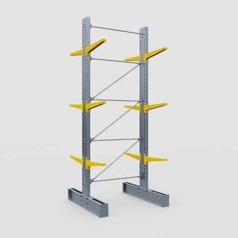 Cantilever Rack - Double Sided - Super Heavy Duty - Powder Coated - Full Bay - Height 4877mm