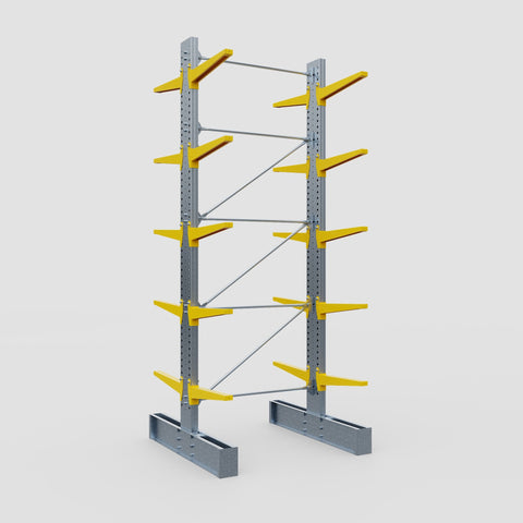 Cantilever Rack - Double Sided - Super Heavy Duty - Powder Coated - Full Bay - Height 4877mm