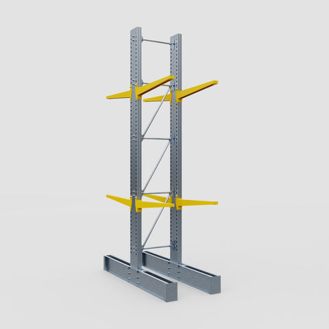 Cantilever Rack - Double Sided - Super Heavy Duty - Powder Coated - Full Bay - Height 4877mm