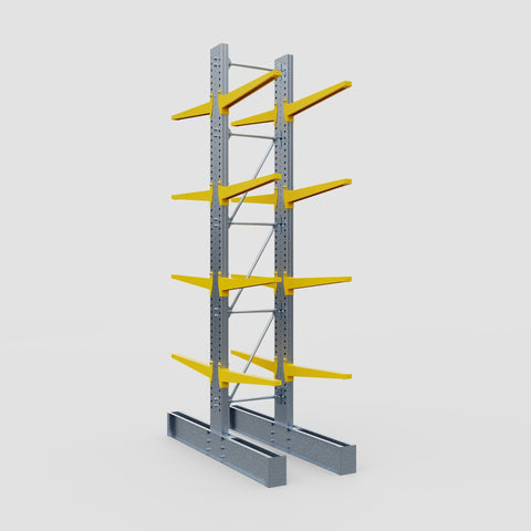 Cantilever Rack - Double Sided - Super Heavy Duty - Powder Coated - Full Bay - Height 4877mm