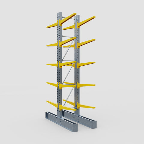 Cantilever Rack - Double Sided - Super Heavy Duty - Powder Coated - Full Bay - Height 4877mm