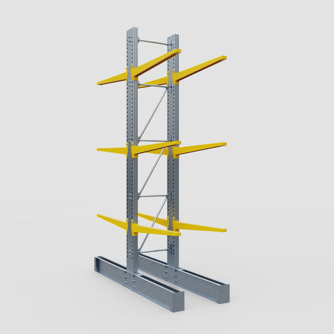 Cantilever Rack - Double Sided - Super Heavy Duty - Powder Coated - Full Bay - Height 4877mm