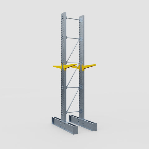 Cantilever Rack - Double Sided - Super Heavy Duty - Powder Coated - Full Bay - Height 4877mm