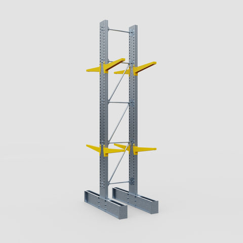 Cantilever Rack - Double Sided - Super Heavy Duty - Powder Coated - Full Bay - Height 4877mm
