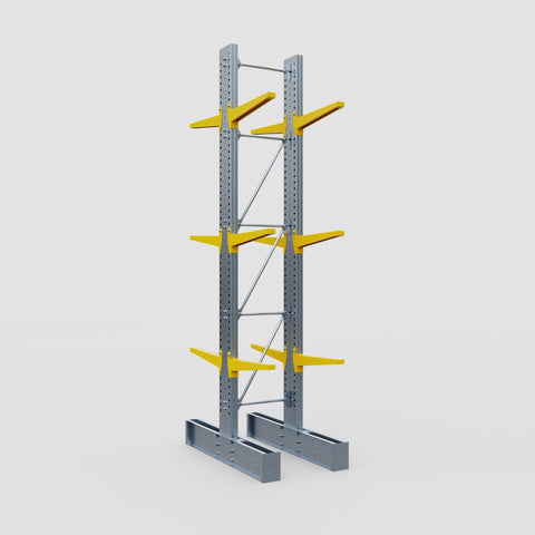 Cantilever Rack - Double Sided - Super Heavy Duty - Powder Coated - Full Bay - Height 4877mm