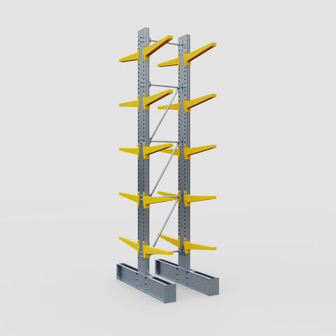 Cantilever Rack - Double Sided - Super Heavy Duty - Powder Coated - Full Bay - Height 4877mm
