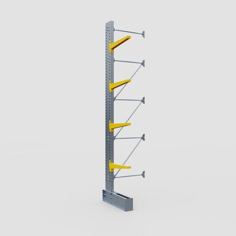 Cantilever Rack - Single Sided - Super Heavy Duty - Powder Coated - Add-On Bay - Height 4877mm