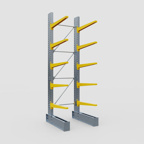 Cantilever Rack - Single Sided - Super Heavy Duty - Powder Coated - Full Bay - Height 4267mm