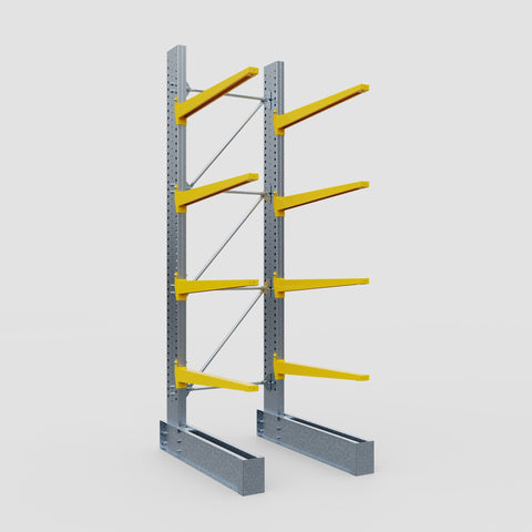 Cantilever Rack - Single Sided - Super Heavy Duty - Powder Coated - Full Bay - Height 4267mm